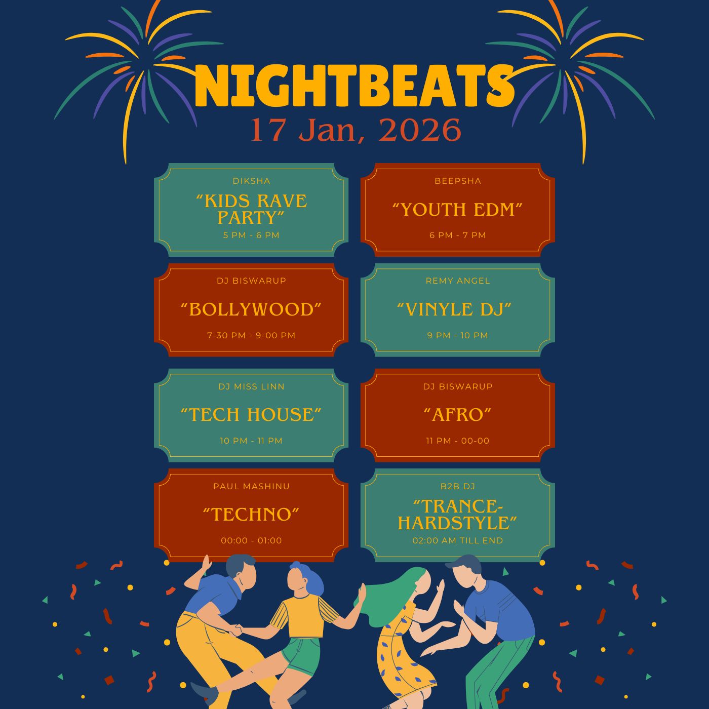 Nightbeats 2026 - Event Schedule
